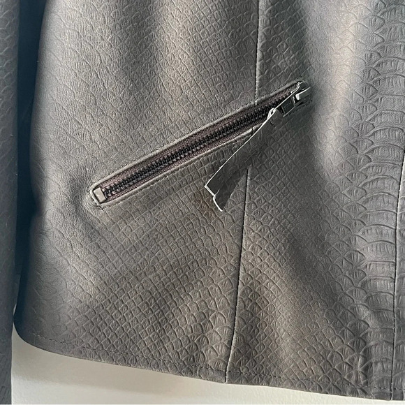 Bagatelle genuine leather bomber jacket size Large brown snake skin pattern - Picture 5 of 10